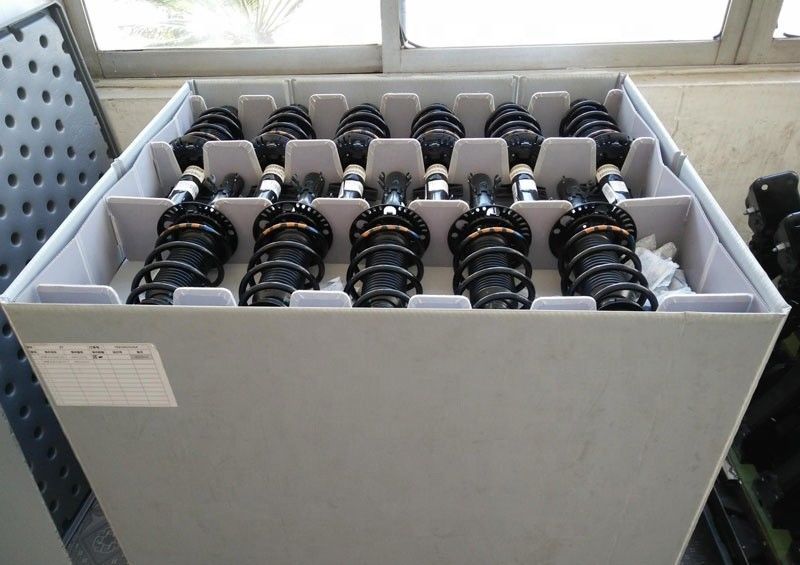 Μπλε 300kg φόρτωσης πλαστικό βαλβίδων καθόδου κιβωτίων κιβώτιο παλετών Coreflute πτυσσόμενο πλαστικό
