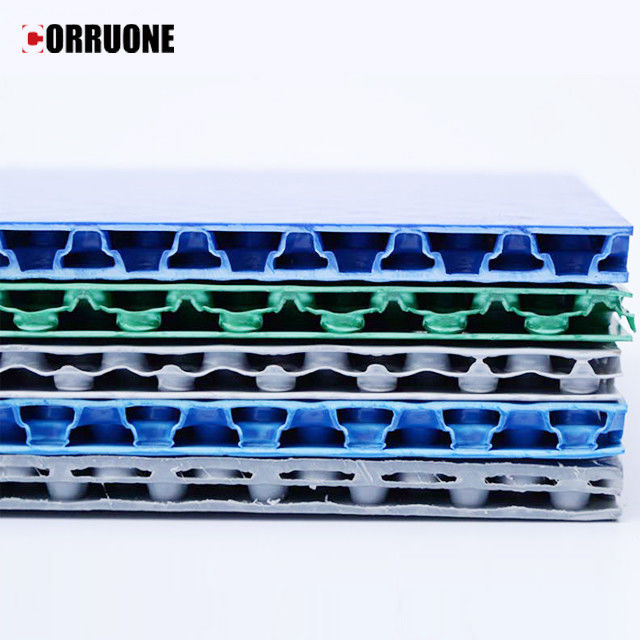 9mm 10mm άσπρα ζαρωμένα πλαστικά φύλλα 4mm Correx πινάκων άσπρα