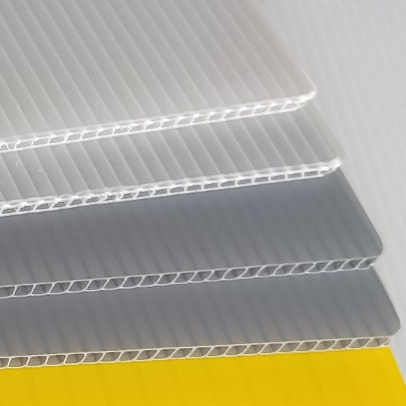 PP 4x8 4mm 5mm Correx Fluted πίνακας Correx πινάκων λευκός που προσαρμόζεται