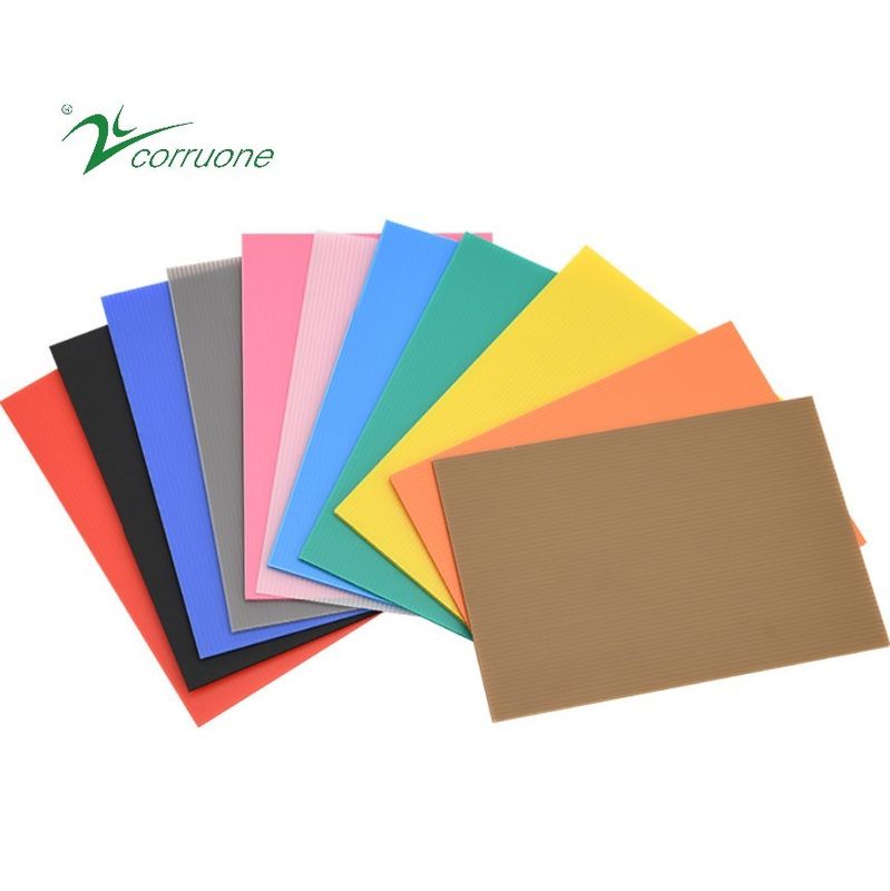 Μαύρο Corflute προστασία 2mm12mm πατωμάτων φύλλων 2400 X 1200 Correx