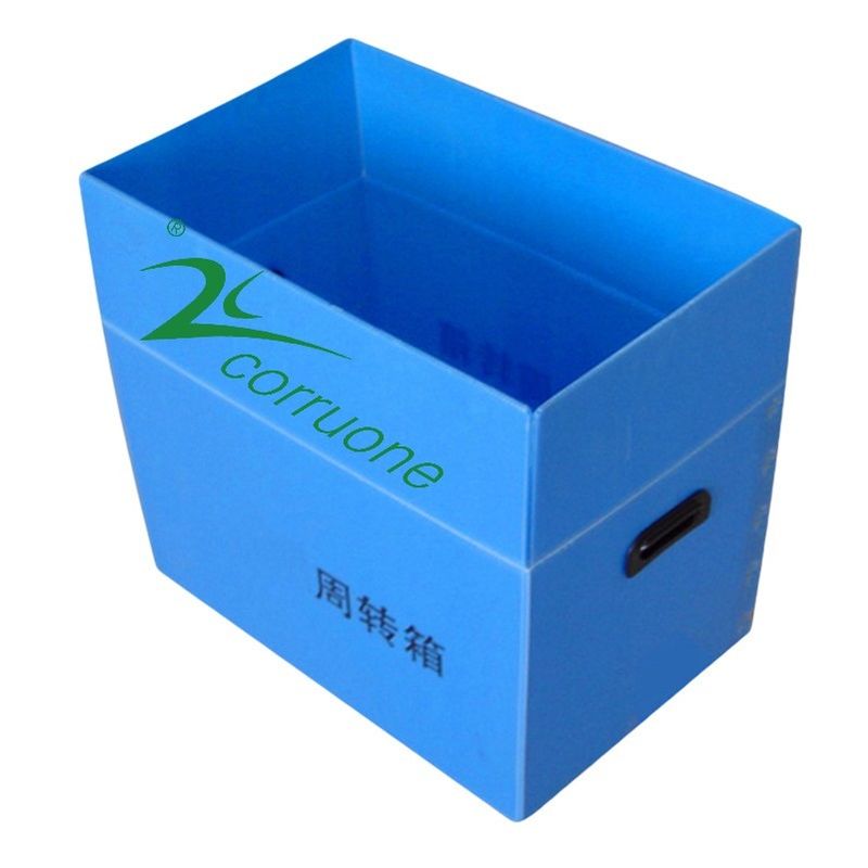 Αδιάβροχο ζαρωμένο PP πλαίσιο 12mm Correx παχιά κιβώτια αποθήκευσης Corflute